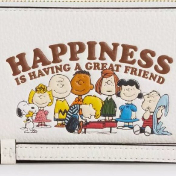 Coach X Peanuts Long Zip Around Wallet - NWT - - Picture 3 of 4